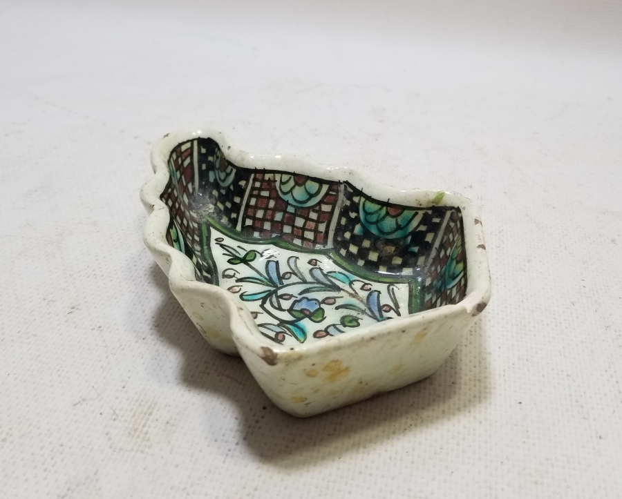 OSMANLI DÖNEMİ KUBBELİ FORMLU EL BOYAMA KÜTAHYA HURMALIK - İFTARİYELİK