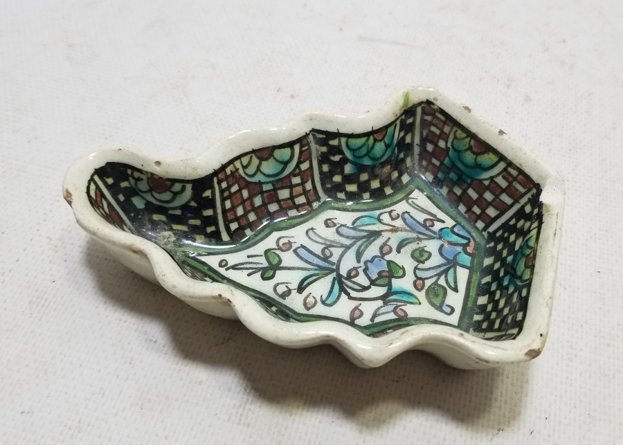 OSMANLI DÖNEMİ KUBBELİ FORMLU EL BOYAMA KÜTAHYA HURMALIK - İFTARİYELİK