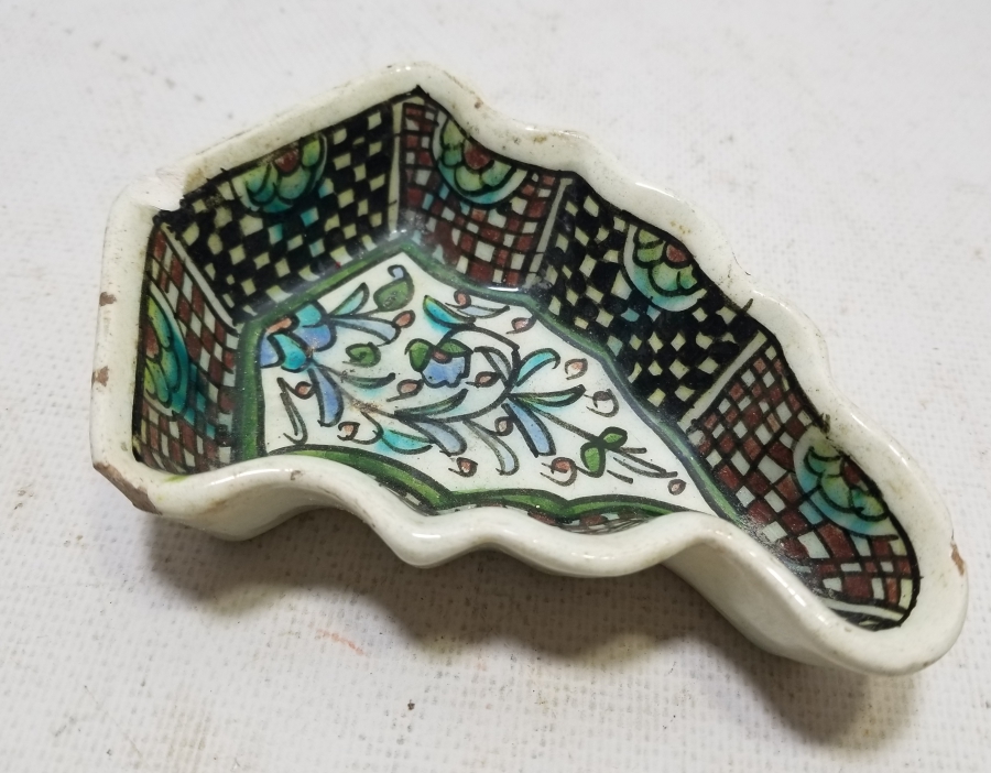 OSMANLI DÖNEMİ KUBBELİ FORMLU EL BOYAMA KÜTAHYA HURMALIK - İFTARİYELİK