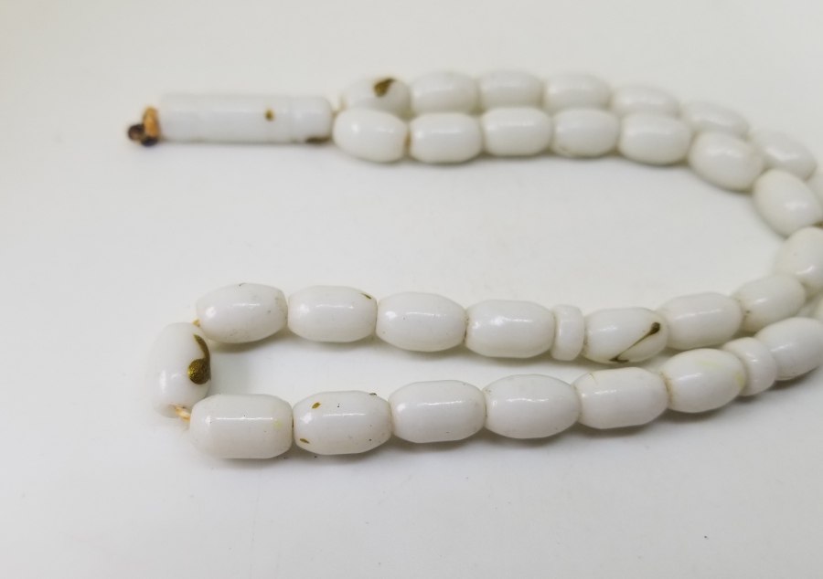 ÜZERİ ALTIN VARAKLI OSMANLI DÖNEMİ OPALİN TESPİH