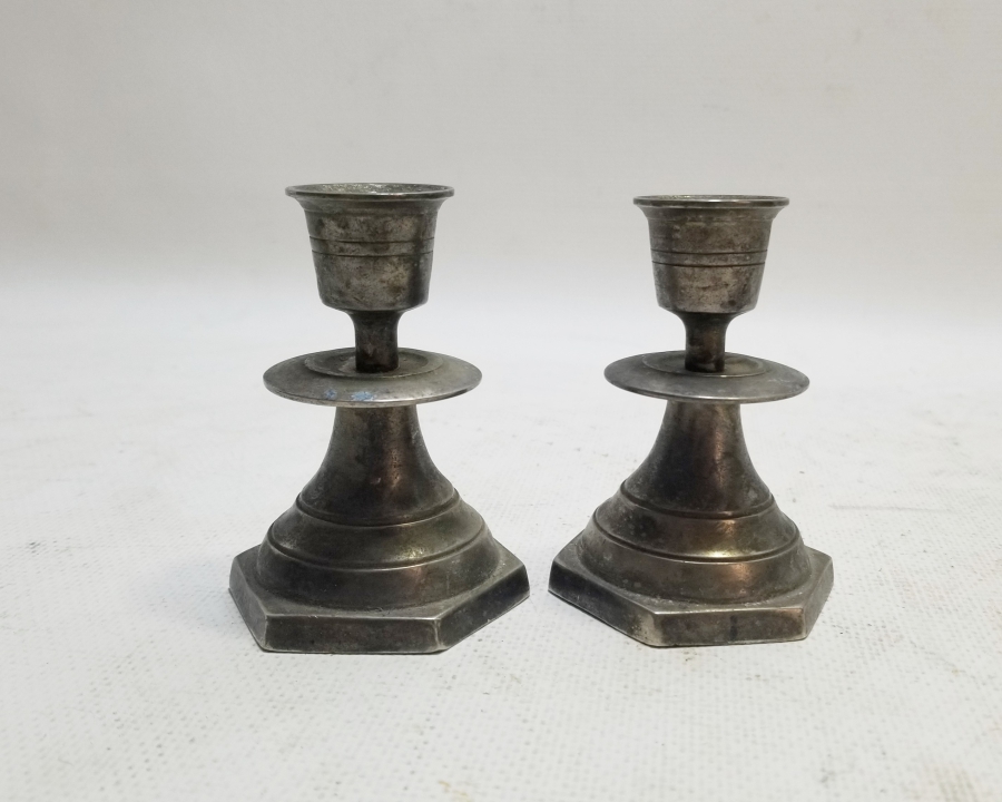 GÜMÜŞ KAPLAMA OSMANLI DÖNEMİ ÇİFT HATTAT ŞAMDANI