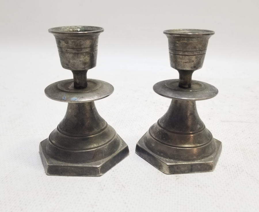 GÜMÜŞ KAPLAMA OSMANLI DÖNEMİ ÇİFT HATTAT ŞAMDANI