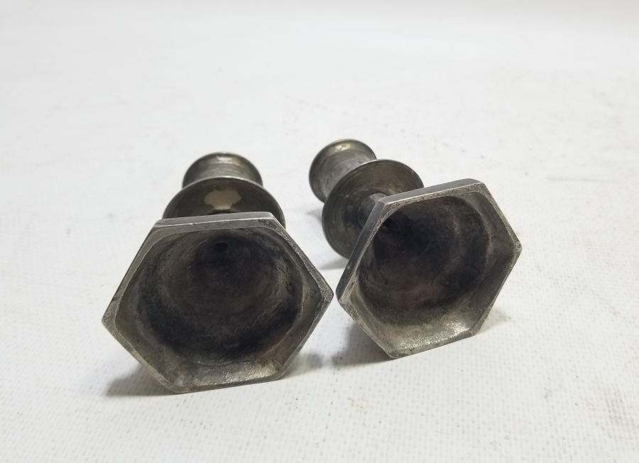 GÜMÜŞ KAPLAMA OSMANLI DÖNEMİ ÇİFT HATTAT ŞAMDANI