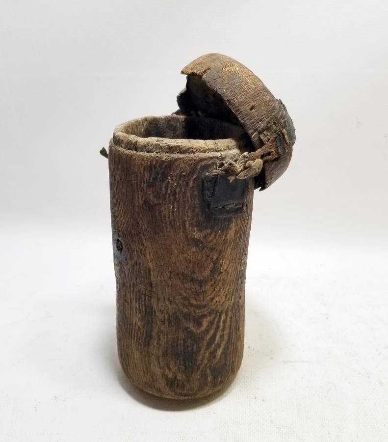 OSMANLI DÖNEMİ EL OYMA AHŞAP KAHVE FİNCANI KABI