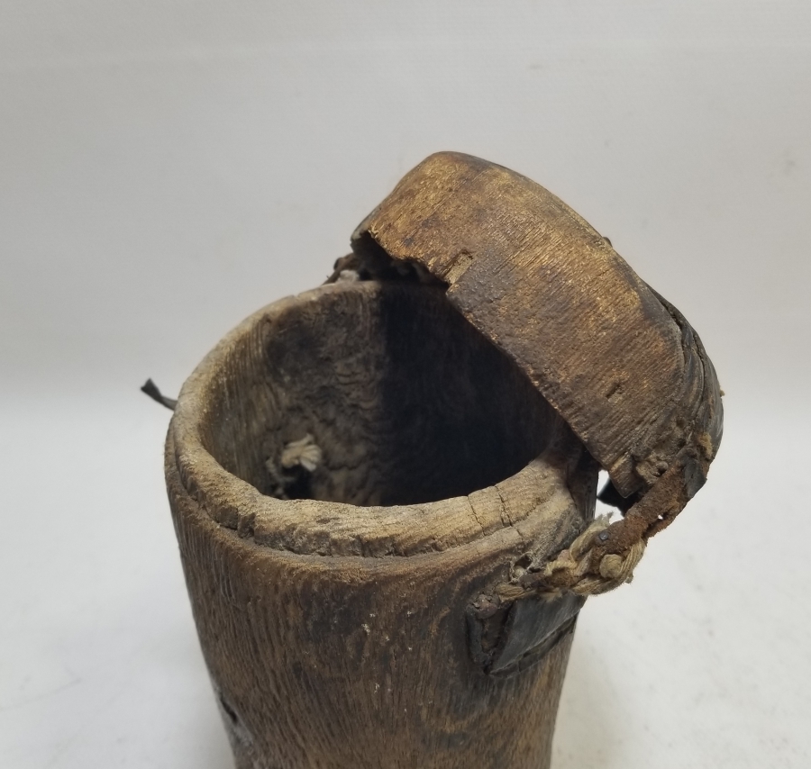 OSMANLI DÖNEMİ EL OYMA AHŞAP KAHVE FİNCANI KABI