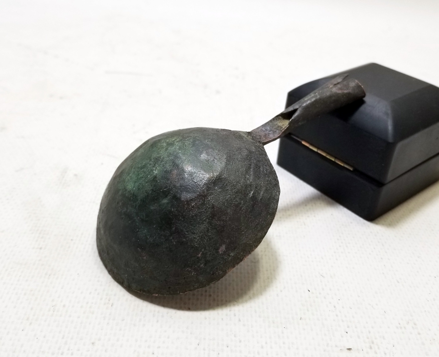 OSMANLI DÖNEMİ EL YAPIMI NADİR KURŞUN KEPÇESİ