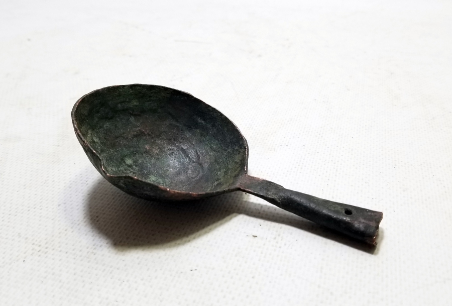 OSMANLI DÖNEMİ EL YAPIMI NADİR KURŞUN KEPÇESİ