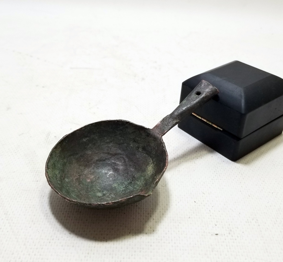 OSMANLI DÖNEMİ EL YAPIMI NADİR KURŞUN KEPÇESİ