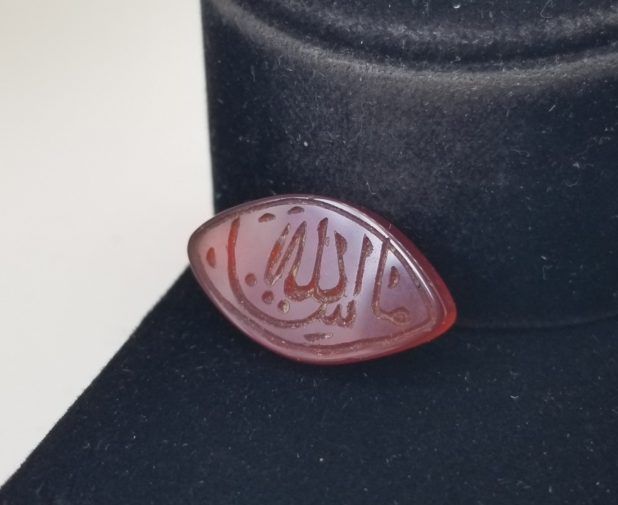 OSMANLI DÖNEMİ EL KAZIMA AKİK YÜZÜK KAŞI