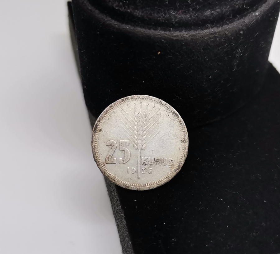 1936 YILI GÜMÜŞ 25 KURUŞ