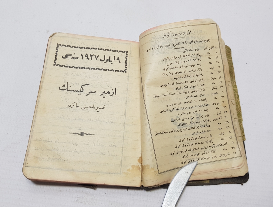 1927 TARİHLİ CUMHURİYET BAŞLARI MUHTIRA