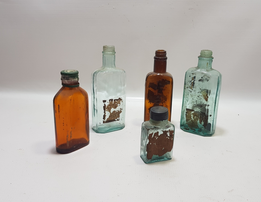 ECZACILIK TARİHİ - ANTİKA CAM İLAÇ ŞİŞESİ LOTU