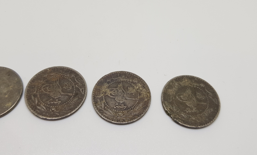 MEHMED REŞAD HAN DÖNEMİ 4 ADET NİKEL 20 PARA