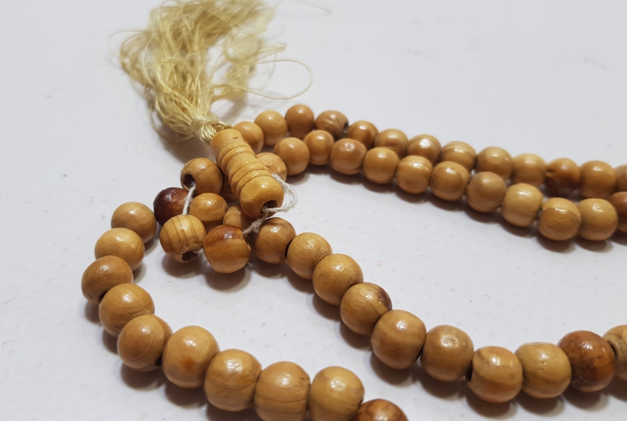 EL YAPIMI ANTİKA AHŞAP TESPİH