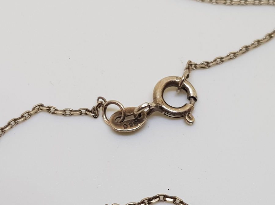 MARGAZİT TAŞLI KELEBEK FORMLU GÜMÜŞ KOLYE UCU