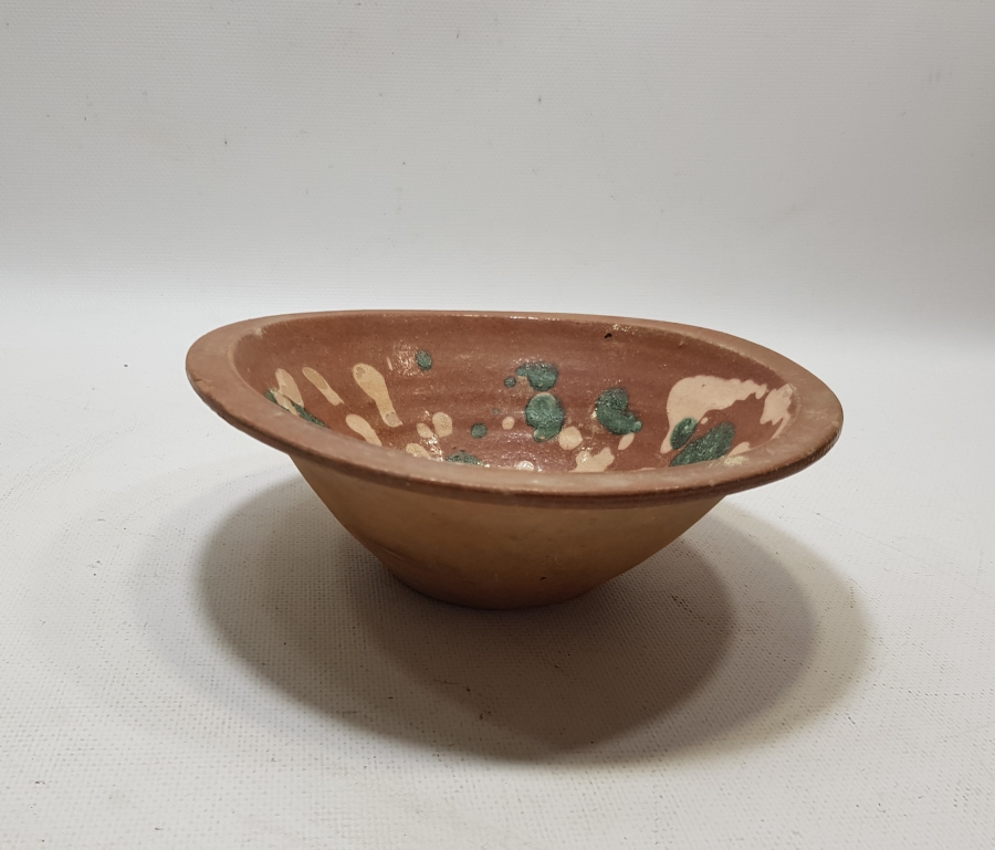 KINIK İŞİ SIRLI TOPRAK KASE