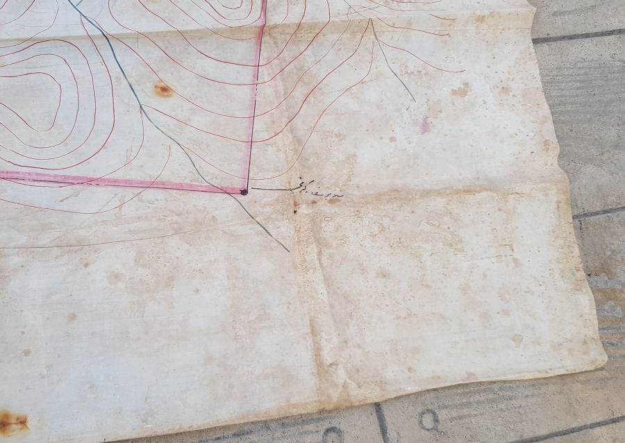 OSMANLI DÖNEMİ EL ÇİZİMİ ÇOK NADİR DEV BOY BALIKESİR İLE İLGİLİ MADEN HARİTASI