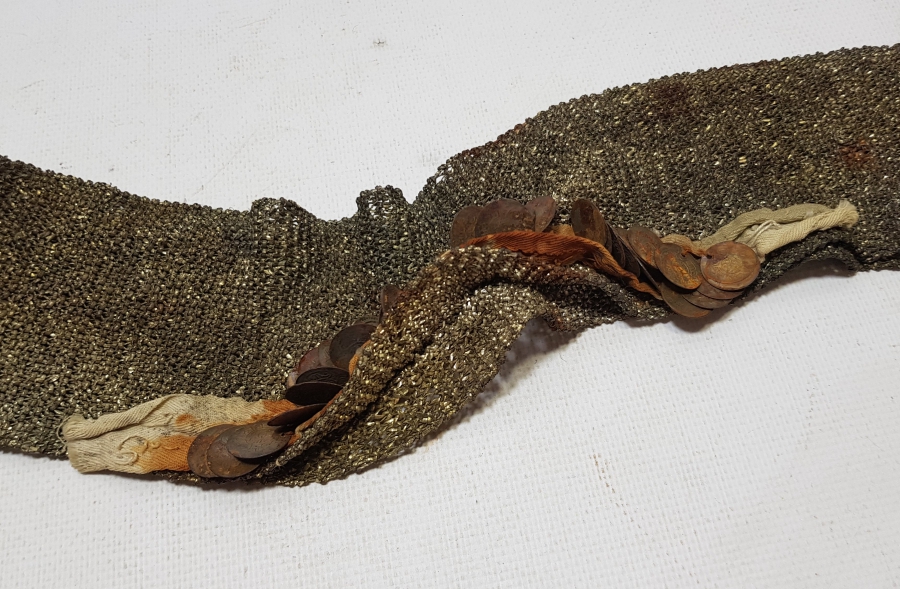 GÜMÜŞ ÖRME İŞÇİLİKLİ OSMANLI DÖNEMİ ÇOK NADİR GELİN ALINLIĞI