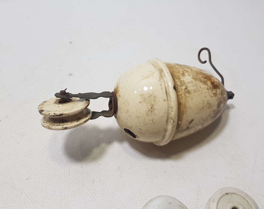 OSMANLI DÖNEMİ PORSELEN AVİZE ASANSÖRÜ PARÇALARI