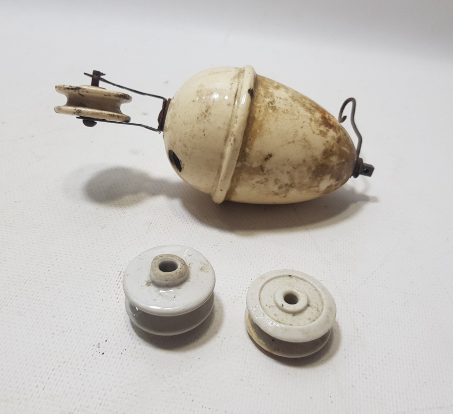 OSMANLI DÖNEMİ PORSELEN AVİZE ASANSÖRÜ PARÇALARI