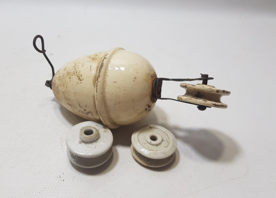 OSMANLI DÖNEMİ PORSELEN AVİZE ASANSÖRÜ PARÇALARI