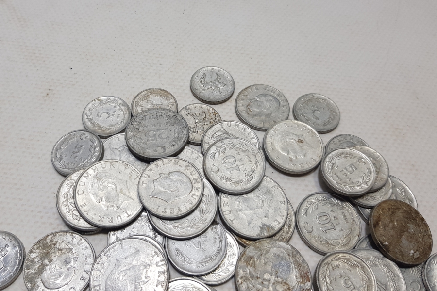 1970-1980LERDEN ANTİKA METAL PARA LOTU