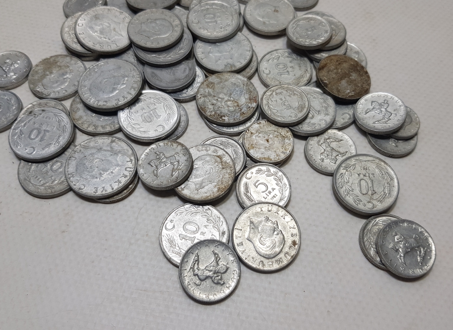 1970-1980LERDEN ANTİKA METAL PARA LOTU