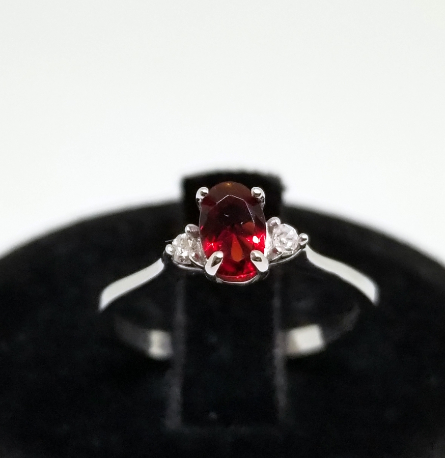 YAKUT VE PIRLANTA TAŞLI ÖZEL YAPIM YÜZÜK