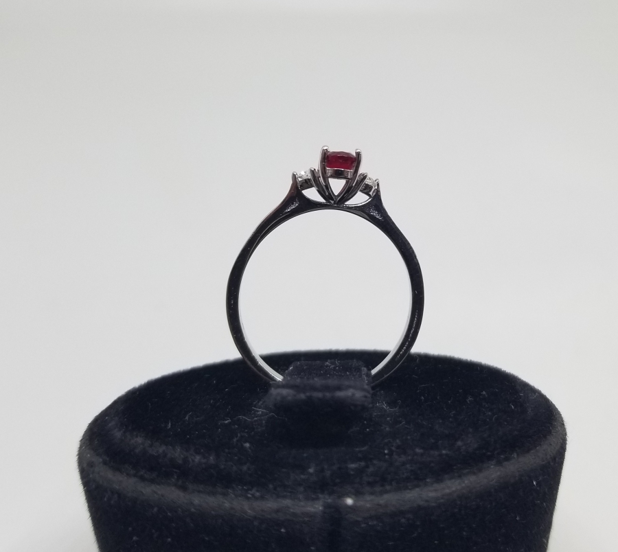 YAKUT VE PIRLANTA TAŞLI ÖZEL YAPIM YÜZÜK