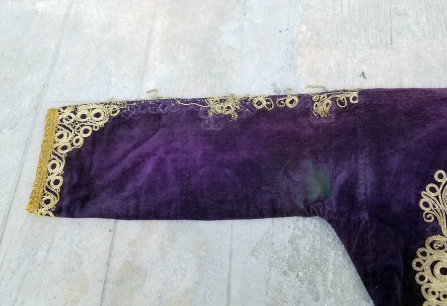 OSMANLI DÖNEMİ SIRMA İŞÇİLİKLİ KADİFE CEPKEN