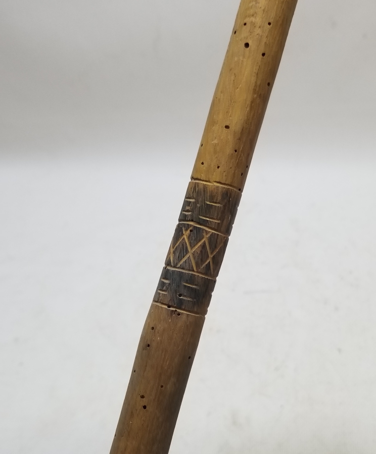 HAYVAN BAŞI FORMUNDA YAPILMIŞ OSMANLI DÖNEMİ AHŞAP DERVİŞ BASTONU