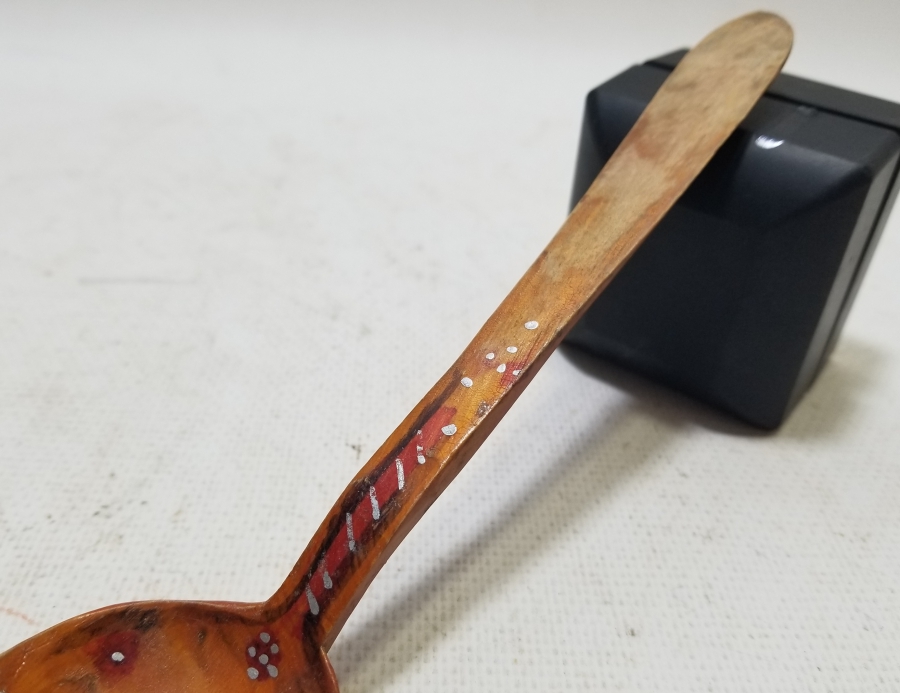 OSMANLI DÖNEMİ EL BOYAMA TAHTA KAŞIK