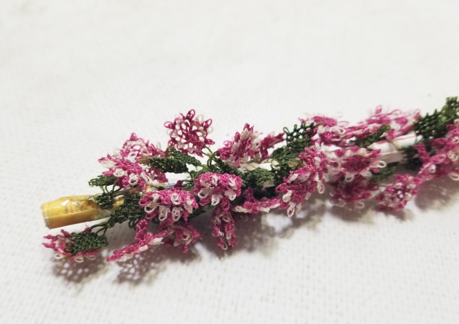 KULLANILMAMIŞ ANTİKA YAZMA KENARI OYASI