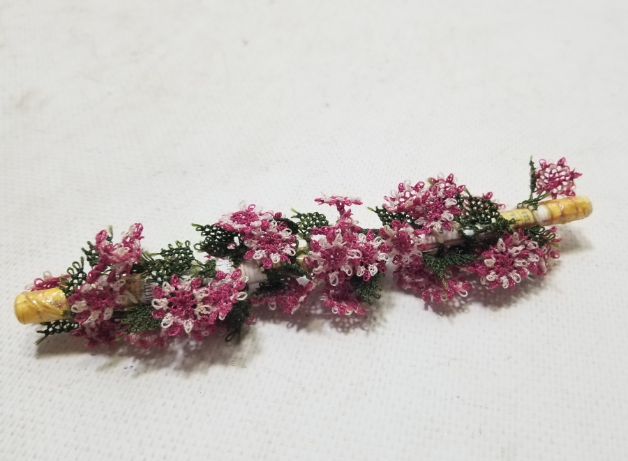 KULLANILMAMIŞ ANTİKA YAZMA KENARI OYASI