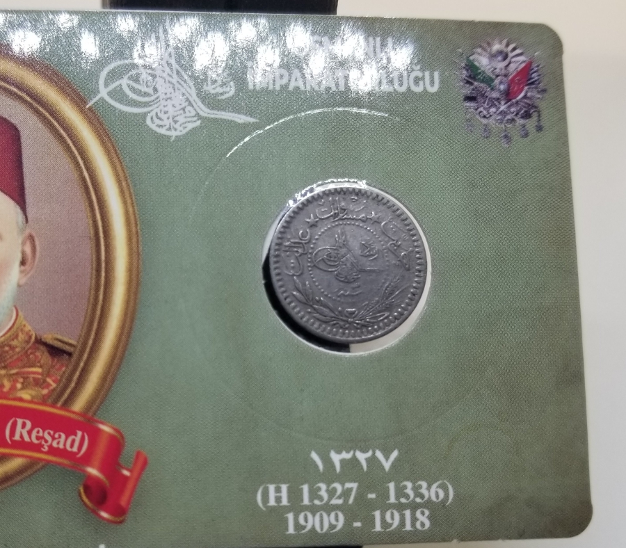 MEHMED REŞAD HAN DÖNEMİ KAPAMASINDA NİKEL 5 PARA