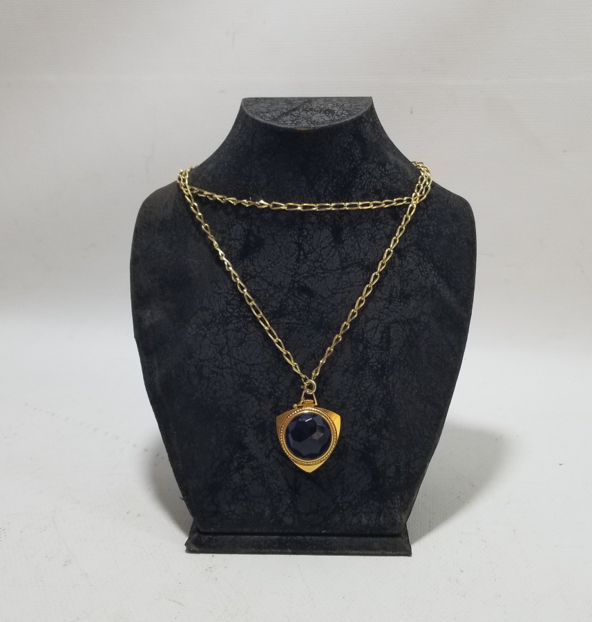 SOVYET RUSYA YAPIMI ALTIN KAPLAMA KURMALI KOLYE SAAT