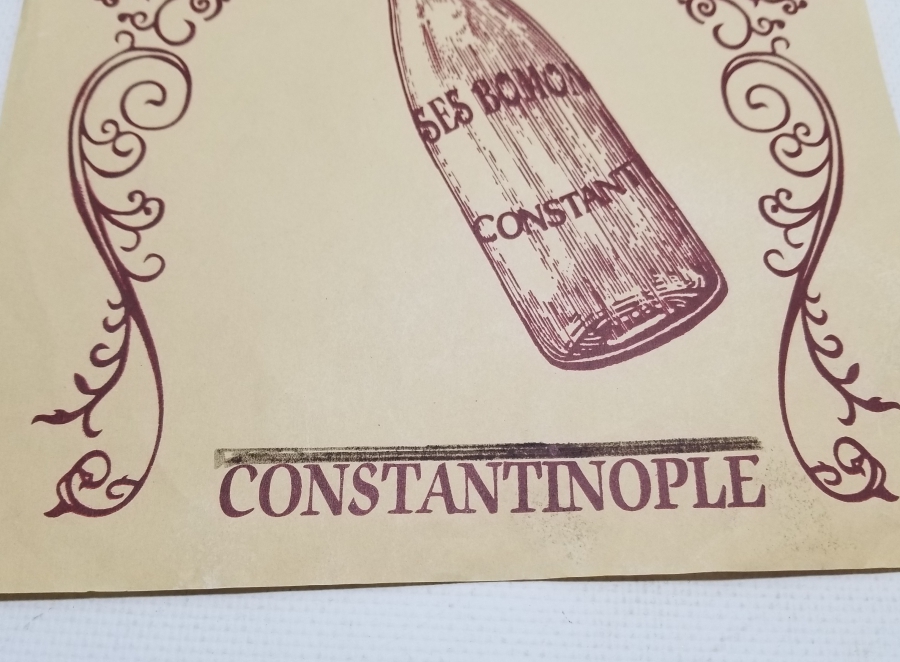 OSMANLI DÖNEMİ ÇOK NADİR BOMONTİ BİRA REKLAMI AFİŞİ