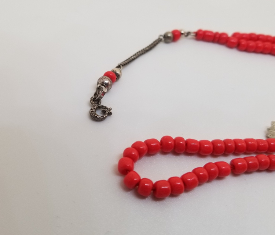 MERCAN TAŞINDAN MAMUL ANTİKA NAMAZ TESPİHİ