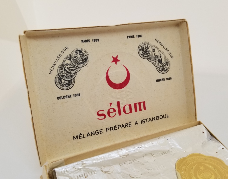 İÇİNDE EVRAKIYLA OSMANLI DÖNEMİ SİGARA KUTUSU