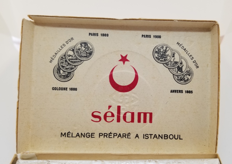 İÇİNDE EVRAKIYLA OSMANLI DÖNEMİ SİGARA KUTUSU