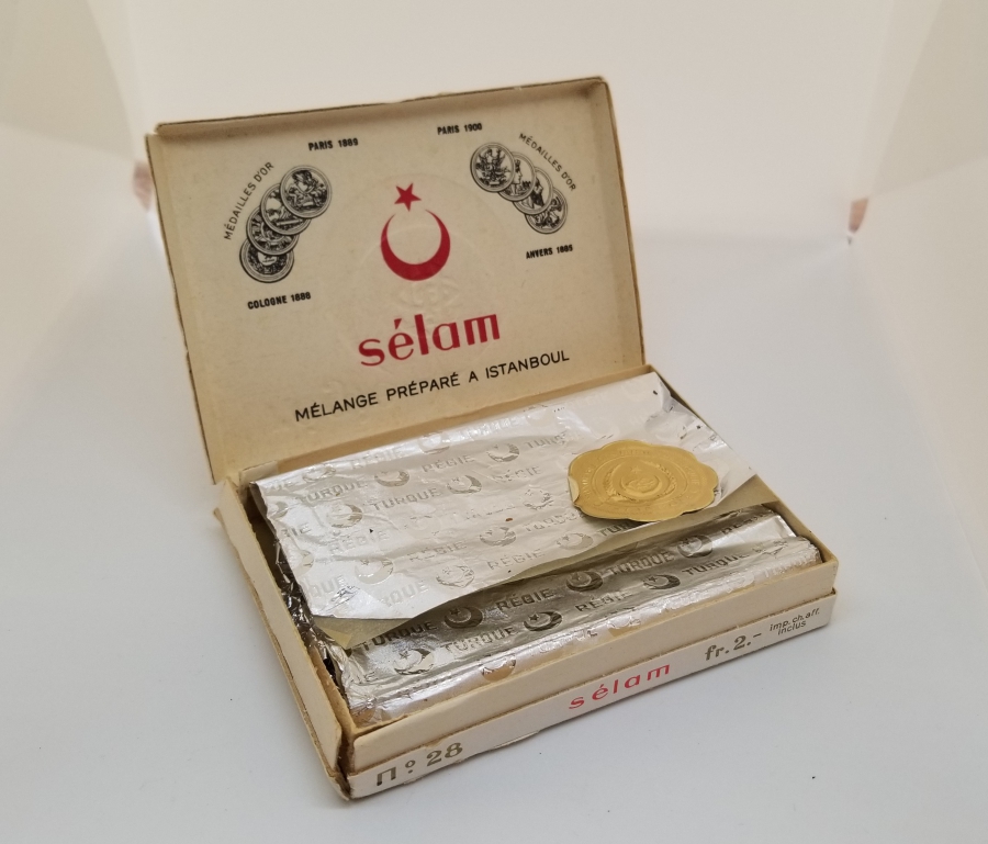 İÇİNDE EVRAKIYLA OSMANLI DÖNEMİ SİGARA KUTUSU