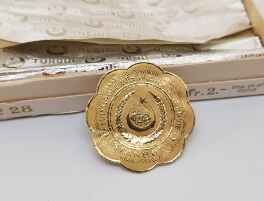 İÇİNDE EVRAKIYLA OSMANLI DÖNEMİ SİGARA KUTUSU