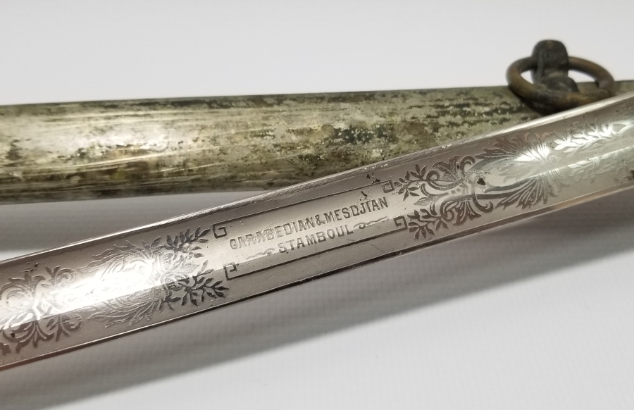 GARABEDIAN VE MESCİYAN USTA YAPIMI OSMANLI DÖNEMİ SUBAY KILICI