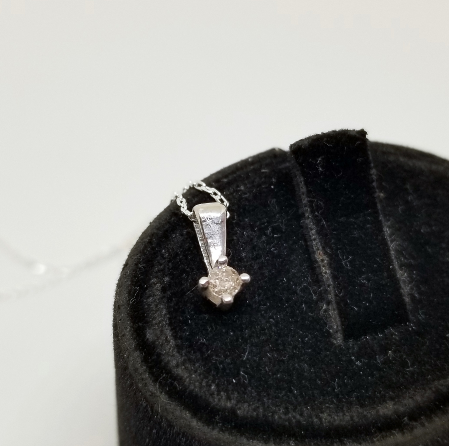 PIRLANTA TAŞLI ÖZEL YAPIM KOLYE UCU