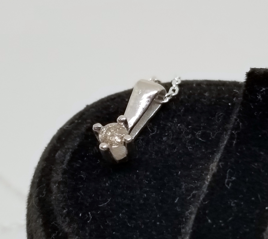 PIRLANTA TAŞLI ÖZEL YAPIM KOLYE UCU