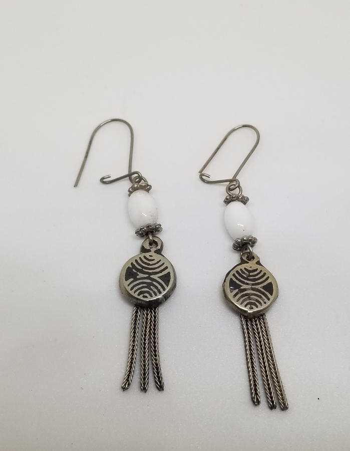 OPALİN TAŞLI ÖZEL YAPIM SAVATLI KÜPE