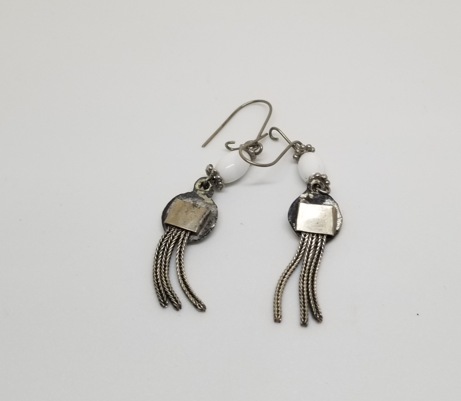 OPALİN TAŞLI ÖZEL YAPIM SAVATLI KÜPE