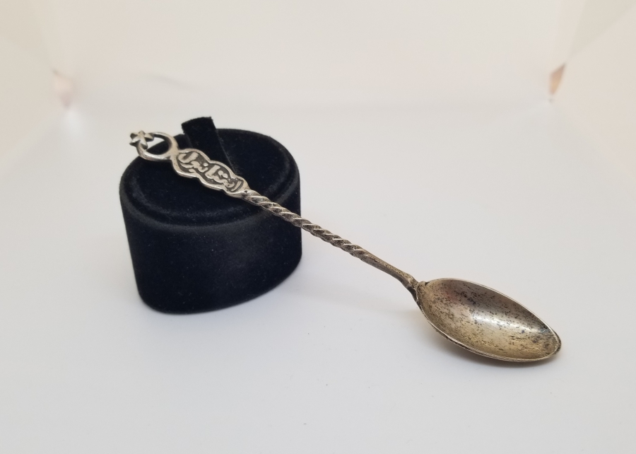 SAPI OSMANLICA YAZILI OSMANLI DÖNEMİ GÜMÜŞ KAŞIK