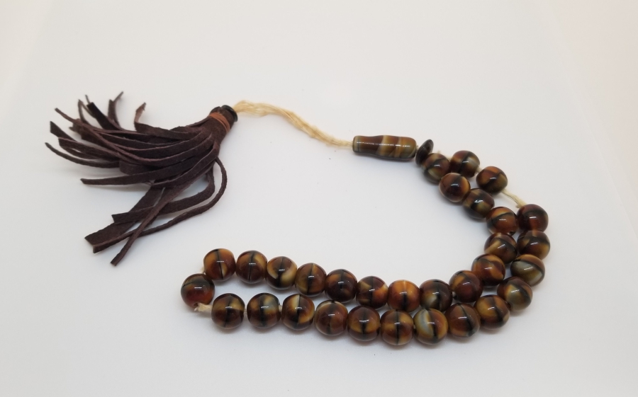 NADİR RENKTE OSMANLI DÖNEMİ BEYKOZ TESPİH