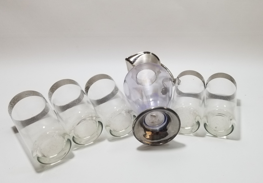 GÜMÜŞ SIVAMA İŞÇİLİKLİ ŞERBET TAKIMI